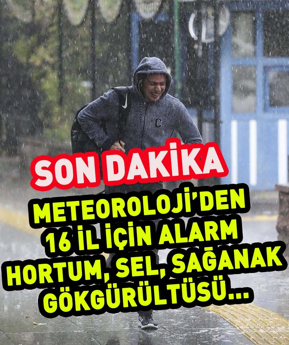 Meteoroloji'den 16 il için hortum, dolu, sel 6 il için don ve kar y galerisi resim 1