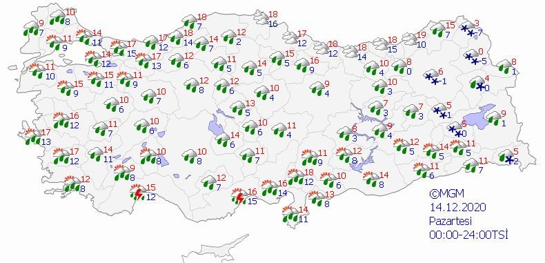 Meteoroloji'den 16 il için hortum, dolu, sel 6 il için don ve kar y galerisi resim 11
