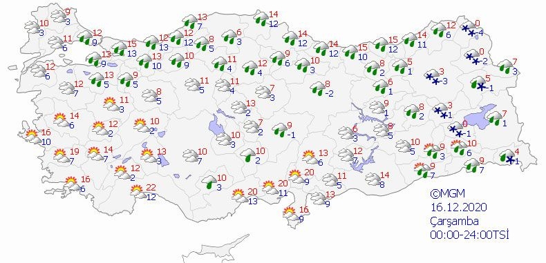 Meteoroloji'den 16 il için hortum, dolu, sel 6 il için don ve kar y galerisi resim 13