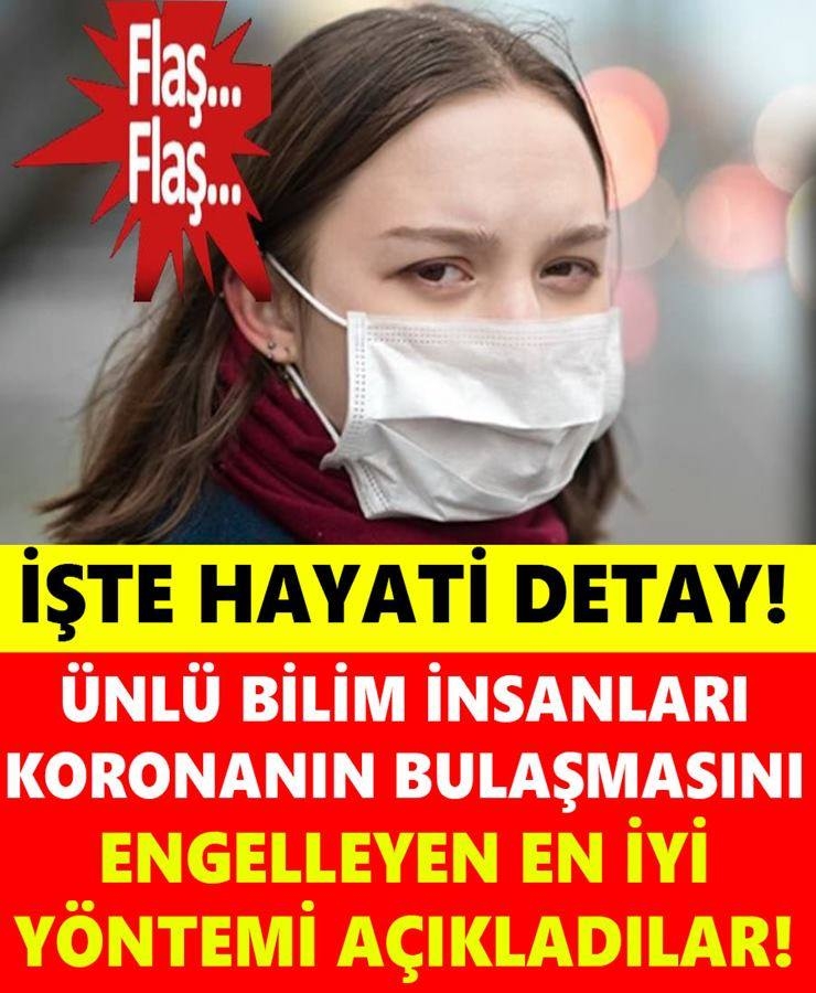 Koronanın Yayılmasını Engelleyen En İyi Yöntemi Açıklandı galerisi resim 1