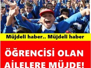 Milyonlarca Aileye Müjde! Öğrencisi Olan Aile Yaşadı!
