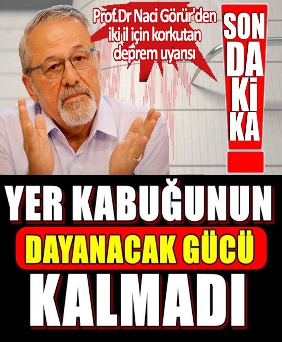 Naci Görür'den iki il için korkutan deprem uyarısı galerisi resim 1