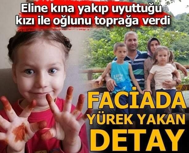 Eline kına yakıp uyuttuğu kızı ile oğlunu toprağa verdi galerisi resim 1