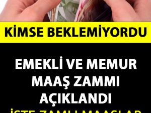 Emekli ve Memur Maaşlarına Yapılacak Zam Açıklandı