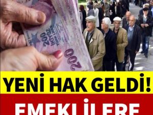 EMEKLİLERE GÜZEL HABER