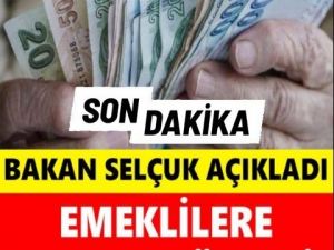 Emeklilere maaş müjdesi! Bakan duyurdu.