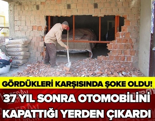 40 Yıl Sonra Otomobilini Kapattığı Yerden Çıkardı galerisi resim 1