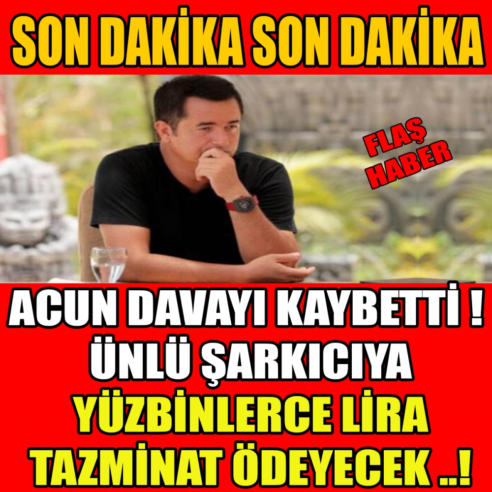 ACUN ILICALI ÜNLÜ ŞARKICIYA BAKIN NEKADAR ÖDEYECEK galerisi resim 1
