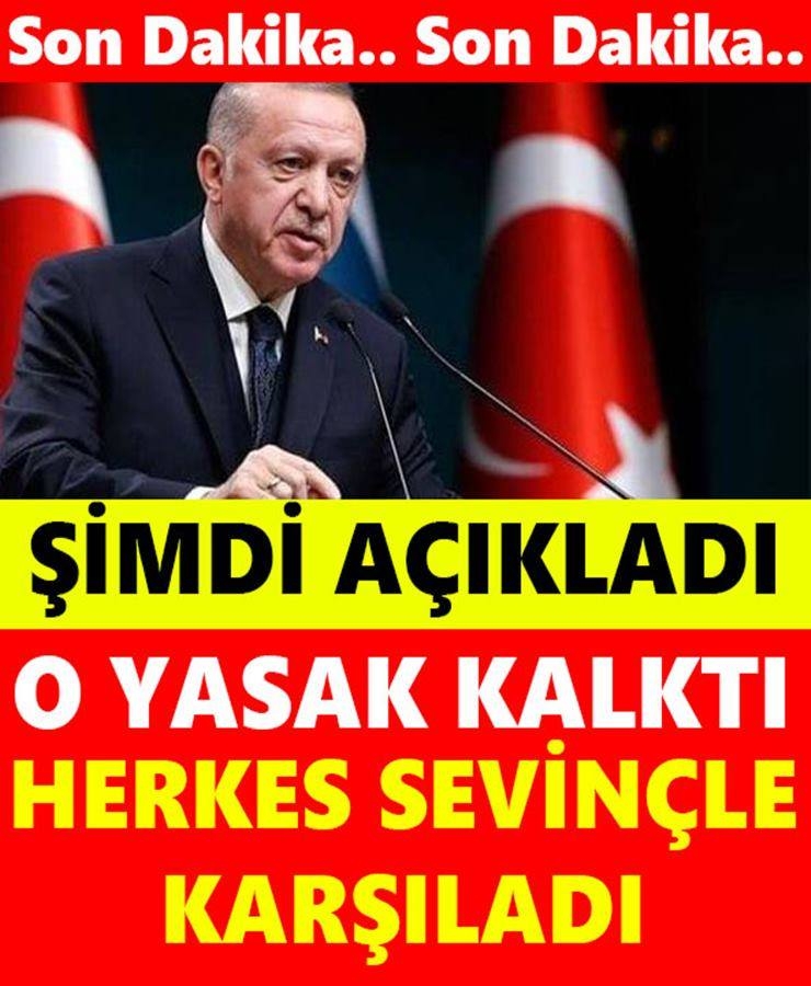 Şimdi Açıklandı O Yasak Kaldırıldı galerisi resim 1
