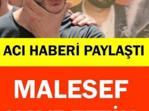 Rıza Kocaoğlu, acı haberi sosyal ağ hesaplarından duyurdu.