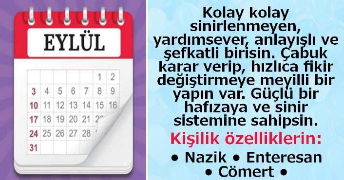 Hangi ayda doğdun? Doğduğunuz aya göre karakter analizi galerisi resim 10
