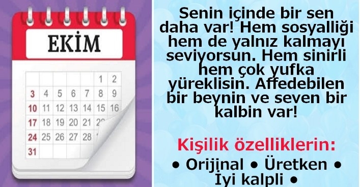 Hangi ayda doğdun? Doğduğunuz aya göre karakter analizi galerisi resim 11
