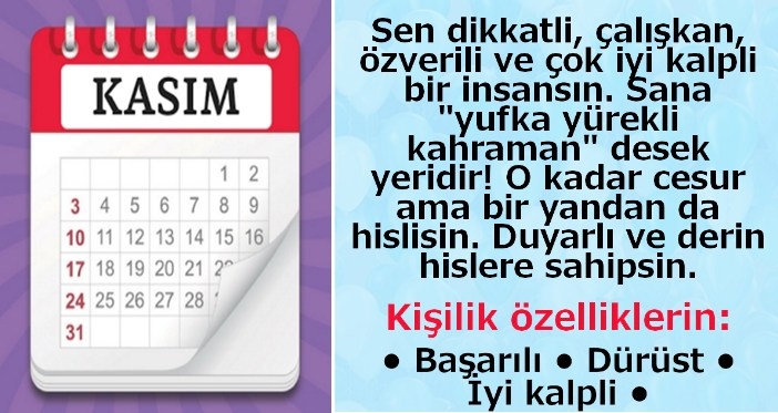 Hangi ayda doğdun? Doğduğunuz aya göre karakter analizi galerisi resim 12