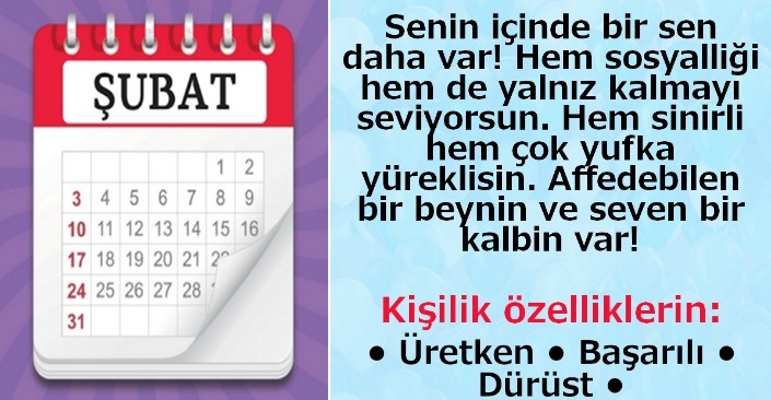 Hangi ayda doğdun? Doğduğunuz aya göre karakter analizi galerisi resim 3