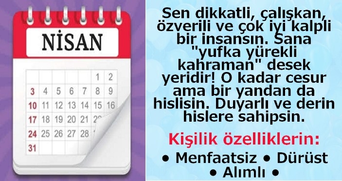 Hangi ayda doğdun? Doğduğunuz aya göre karakter analizi galerisi resim 5