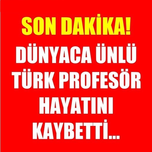 Dünyaca ünlü Türk Profesör h'ayatını kaybetti. galerisi resim 1