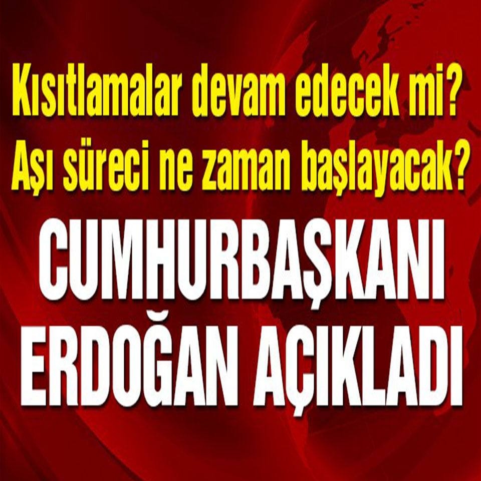 Kabine toplantısı sonrası Erdoğan’dan corona virüsü yasakları ve aşı açı galerisi resim 1