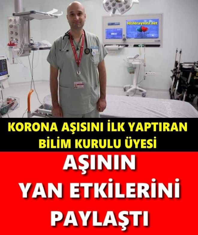 K'ORONA A'ŞISINI İLK YAPTIRAN BİLİM KURULU ÜYESİ A'ŞININ  galerisi resim 1