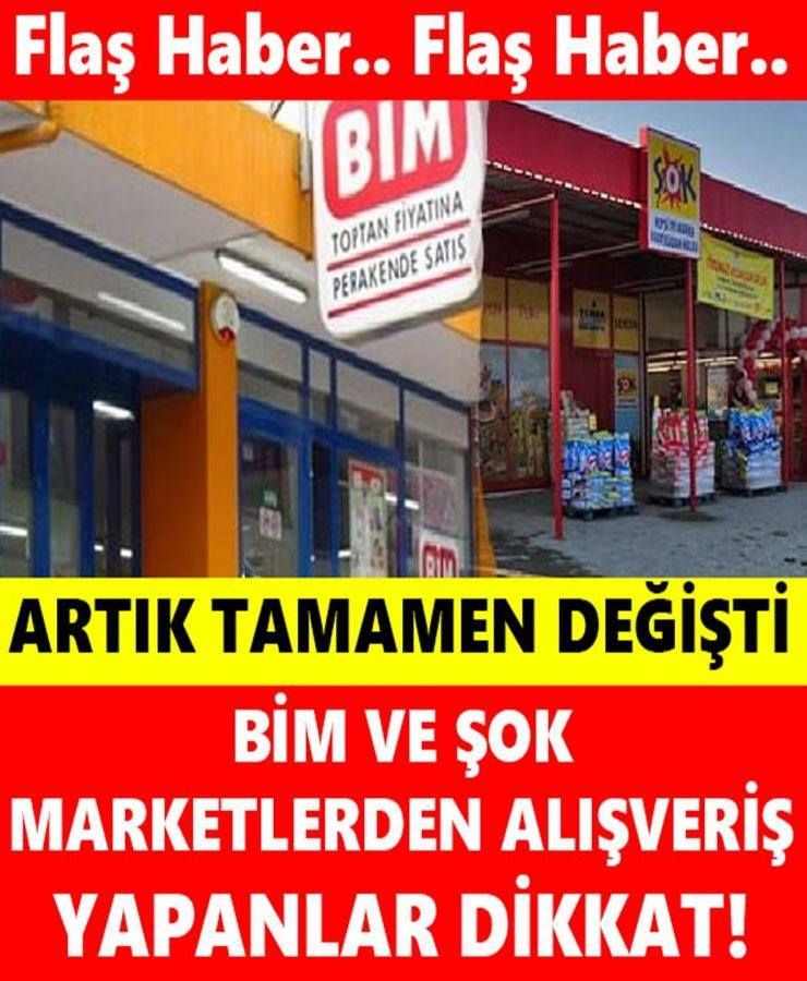 BİM ve Ş'OK marketlerden alışveriş yapan vatandaşlar dikkat galerisi resim 1