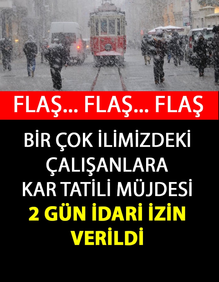 Memurlara ve Çalışanlara Kar Tatili Müjdesi galerisi resim 1