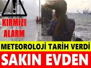 Meteoroloji Evden Çıkmayın Uyarısı Yaptı.