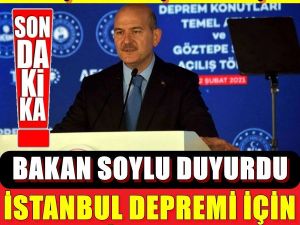 Süleyman Soylu: “İstanbul depremi çok uzak değil!”