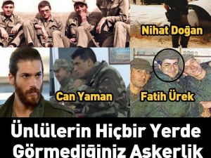 Ünlülerin Askerlik Fotoğrafları