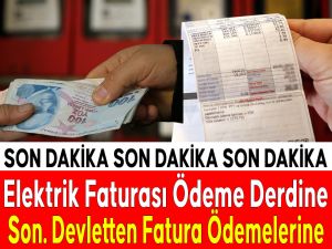Elektrik faturası ödeme derdine son !