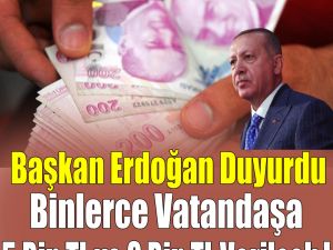 5 Bin ve 3 Bin TL Verilecek