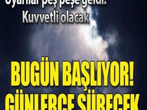 günlerce gitmeyecek