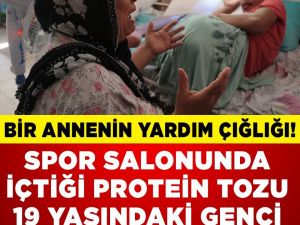 Protein tozu içti felç kaldı
