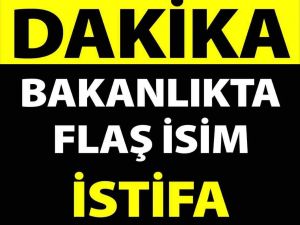 Bakanlıkta istifa
