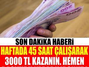 Evine yakın iş arayanlara müjde !