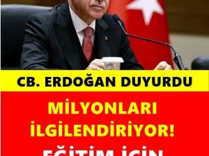 Erdoğan duyurdu