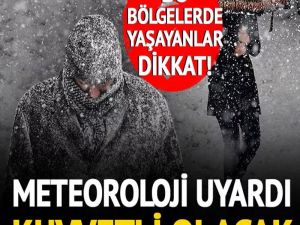 kar yağışı uyarısı!