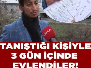 Tanıştığı kişiyle evlendı