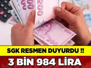 SGK duyurdu!