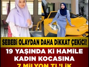 Hamile kadın lüks araba hediye etti