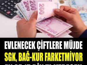 ÇİFTLERE MÜJDE