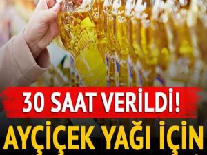 Ayçiçek yağı için beklenen haber geldi!