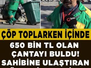 Çöp toplarken içindee..