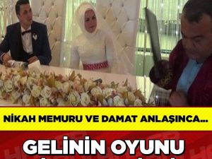 Gelinin oyunu nikahta bitti!