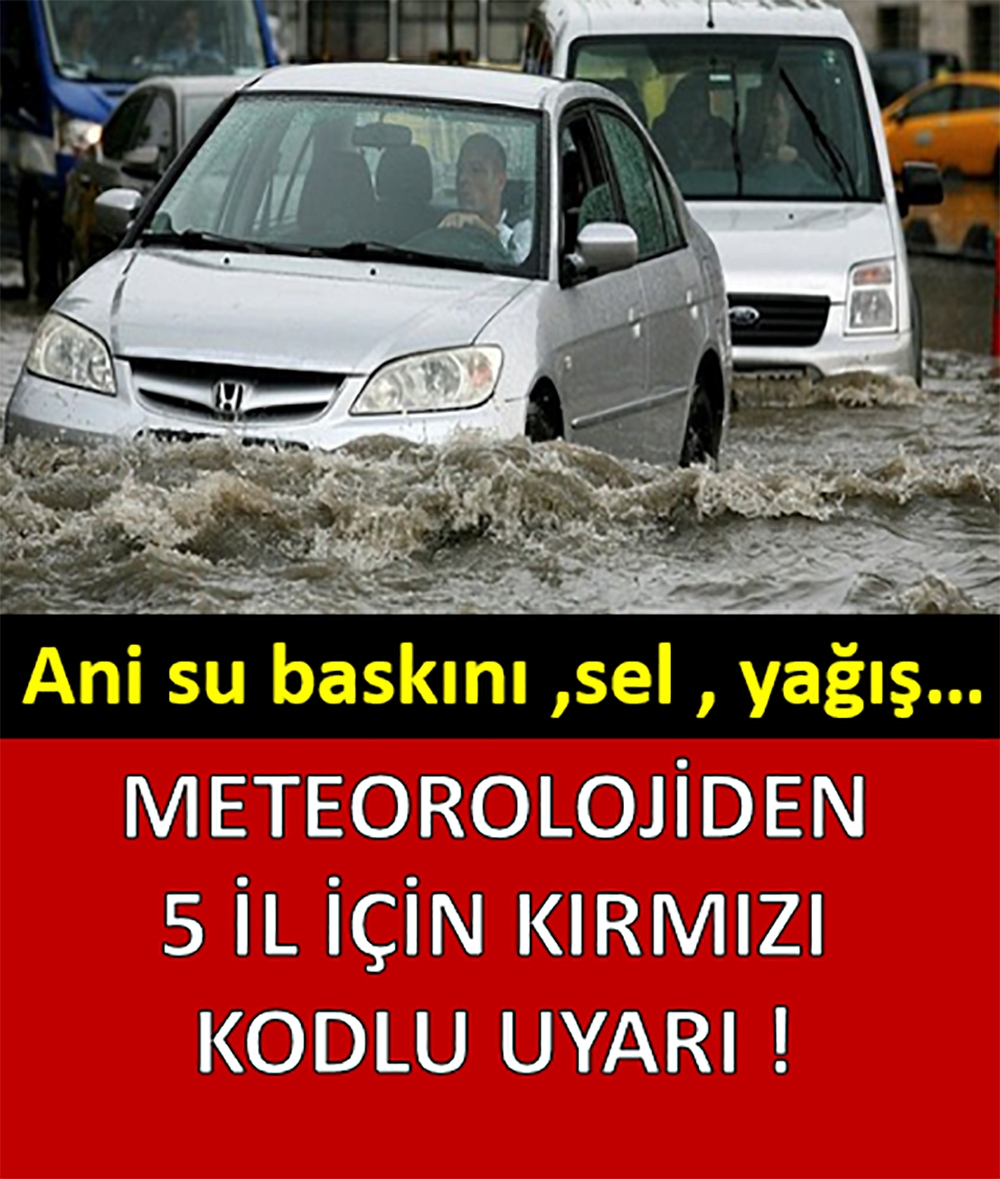 Meteorolojiden 'kırmızı kodlu' hava durumu uyarısı! galerisi resim 1