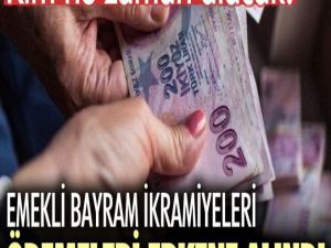 Emeklilerin bayram ikramiyeleri