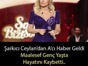 Ünlü şarkıcı ceylan