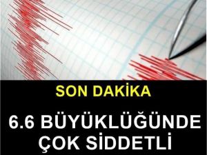 Şiddetli Deprem Oldu