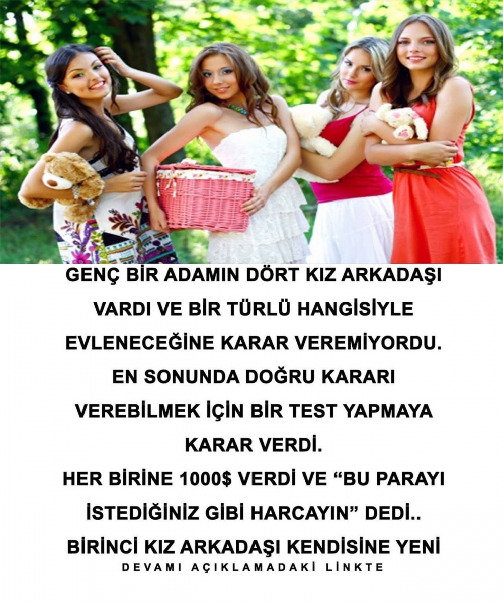 Genç bir erkeğinn dört kız arkadaşı vardı ve bir türlü hangisiyle evlene galerisi resim 1