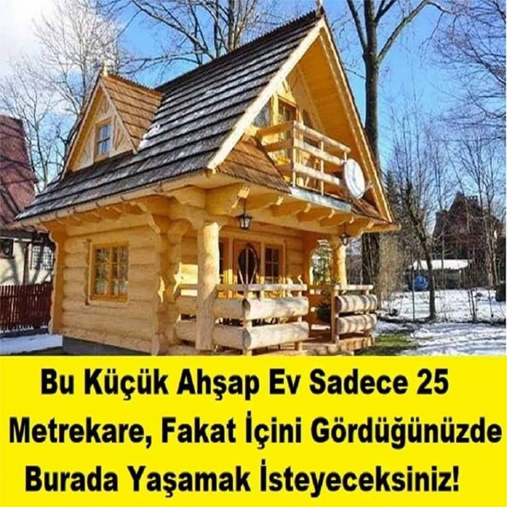 25 metrekarre ahşap ev birde içiine bakın... galerisi resim 1