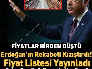 Fiyat listesi yayınladı