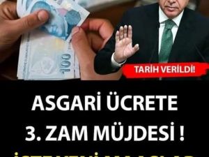 Üçüncü zam müjdesi